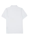 Burberry White Cotton Collared Polo Shirt