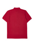 Burberry Red Cotton Collared Polo Shirt