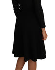 Dolce & Gabbana Elegant Black Knitted Sheath Dress