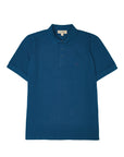 Burberry Deep Teal Blue Cotton Collared Polo Shirt