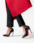 Christian Louboutin Black Patent Leather Hot Chick Pumps 100
