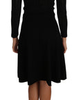 Dolce & Gabbana Elegant Black Knitted Sheath Dress
