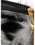 Tom Ford Gray Leather Handbag
