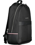 Tommy Hilfiger Black Polyester Men Backpack
