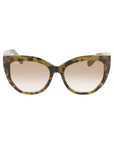 Ferragamo Brown Acetate Sunglasses