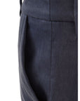 Chic Blue Linen Trousers