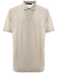 Loro Piana Gray Cotton Polo Shirt
