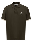 Canali Green Cotton Polo Shirt