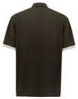 Canali Green Cotton Polo Shirt