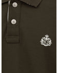 Canali Green Cotton Polo Shirt