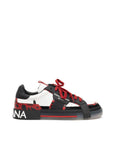 Dolce & Gabbana Black And White Leather Sneaker