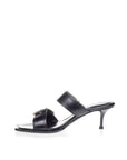 Alexander McQueen Elevate Your Steps in Timeless Black Leather Sandals