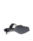 Alexander McQueen Elevate Your Steps in Timeless Black Leather Sandals