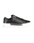Tommy Hilfiger Black Leather Women Sneaker
