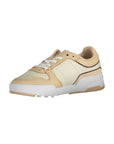Tommy Hilfiger Beige Leather Women Sneaker
