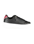 Tommy Hilfiger Black Leather Women Sneaker