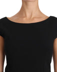 Dolce & Gabbana Elegant Black Maxi Sheath Dress