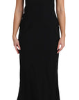 Dolce & Gabbana Elegant Black Maxi Sheath Dress