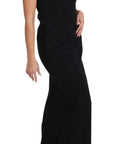 Dolce & Gabbana Elegant Black Maxi Sheath Dress