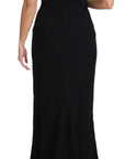Dolce & Gabbana Elegant Black Maxi Sheath Dress