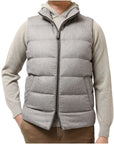 Herno Gray Silk Vest