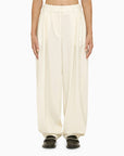 Stella McCartney Stella McCartney Cream wool baggy trousers