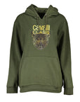 Cavalli Class Green Cotton Sweater