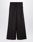 Stella McCartney Stella McCartney Dark chocolate wide leg pants in wool