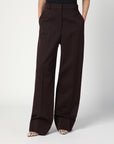 Stella McCartney Stella McCartney Straight leg trousers in plum wool