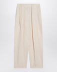 Stella McCartney Stella McCartney Wide butter-coloured pants in linen blend