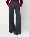 Stella McCartney Stella McCartney Wide grey wool trousers