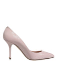 Dolce & Gabbana Pink Patent Leather Stiletto Heel Pumps Shoes