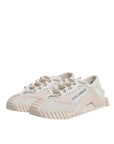 Dolce & Gabbana White Lace NS1 Low Top Sneaker Sports Shoes