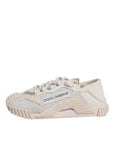 Dolce & Gabbana White Lace NS1 Low Top Sneaker Sports Shoes