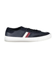 Tommy Hilfiger Sleek Blue Lace-Up Sneakers with Contrast Accents