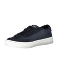 Tommy Hilfiger Sleek Blue Lace-Up Sneakers with Contrast Accents