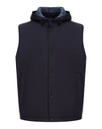 Herno Blue Nylon Vest