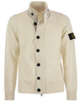Stone Island White Wool Sweater