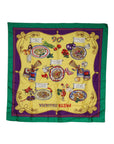 Dolce & Gabbana Multicolor Printed Silk Square Wrap Scarf