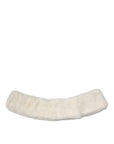 Dolce & Gabbana White Mink Fur Collar Women Neck Wrap Scarf