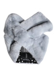 Dolce & Gabbana Powder Blue Mink Fur Neck Warmer Scarf