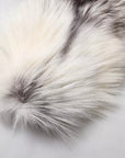 Dolce & Gabbana White Fox Fur Neck Wrap Warmer Winter Scarf