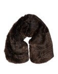 Dolce & Gabbana Brown Raccoon Fur Neck Warmer Winter Scarf