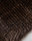 Dolce & Gabbana Brown Raccoon Fur Neck Warmer Winter Scarf