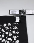Dolce & Gabbana Black Floral Silk Square Wrap Shawl Scarf
