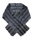 Dolce & Gabbana Dark Blue Fantasy Silk Neck Wrap Shawl Scarf