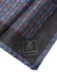 Dolce & Gabbana Dark Blue Beetle Square Handkerchief Scarf