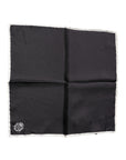 Dolce & Gabbana Black Crown Logo Square Handkerchief Scarf