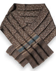 Dolce & Gabbana Brown Fantasy Silk Neck Wrap Shawl Scarf