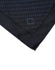 Dolce & Gabbana Dark Blue Fantasy Square Handkerchief Scarf